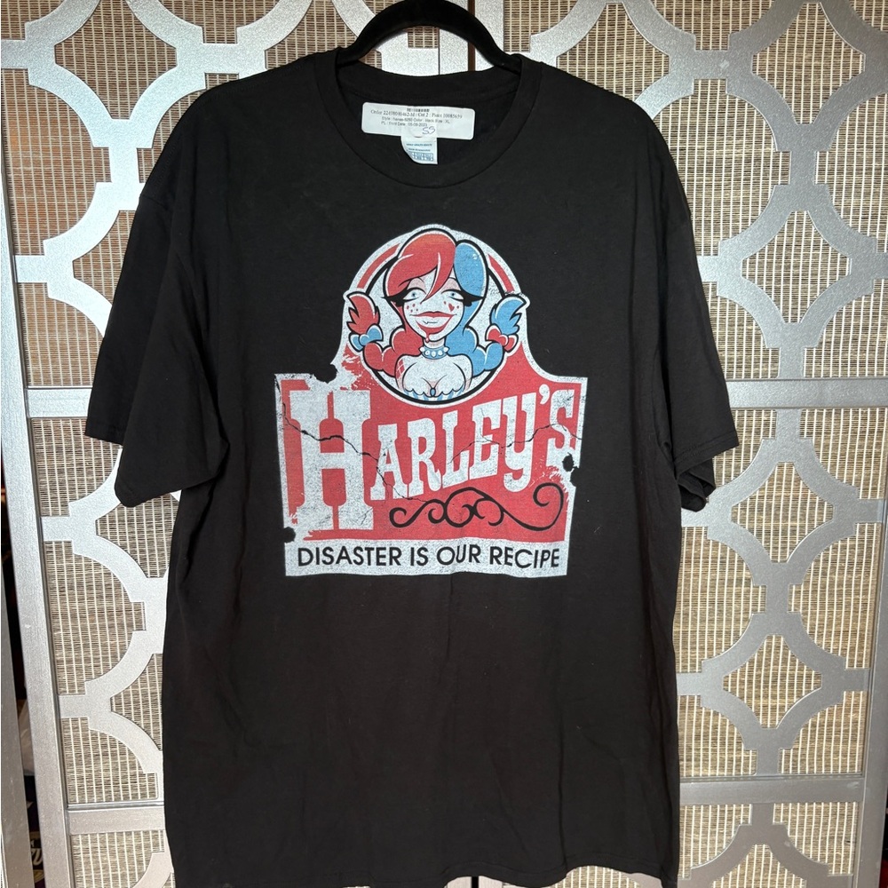 Delta Black Tee with Harley's Graphic - Short Sleeve